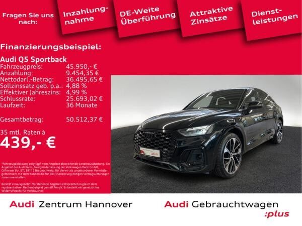 Audi Q5 Sportback S line 55 TFSIe quattro Head-Up AHK Luft Kamera Leder