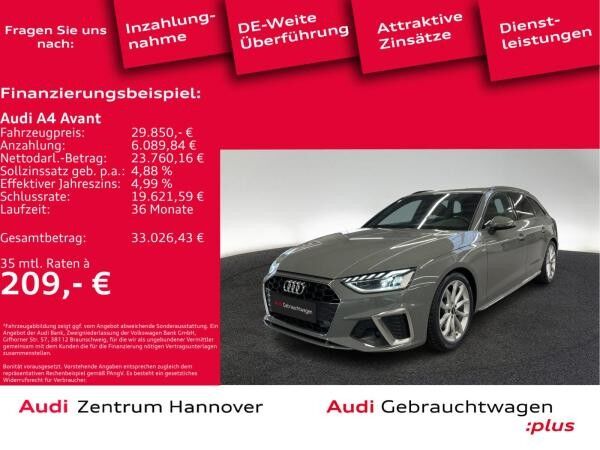 Audi A4 Avant S line 35 TFSI Kamera virtual LED Navi Teilleder