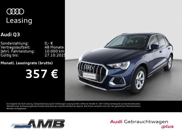 Audi Q3 Advanced 35 TFSI S-tr/AHK/Nav+/Standhz/01.30Garantie