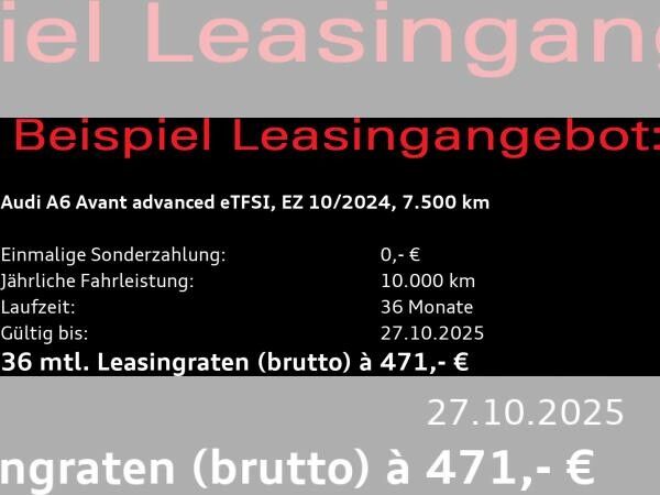 Audi A6 Avant advanced 50 TFSIe quattro / Matrix, AHK