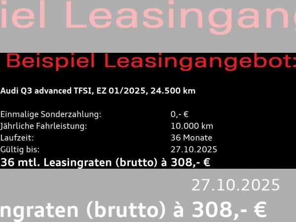 Audi Q3 advanced 35 TFSI S-tronic / Navi+, LED, RFK