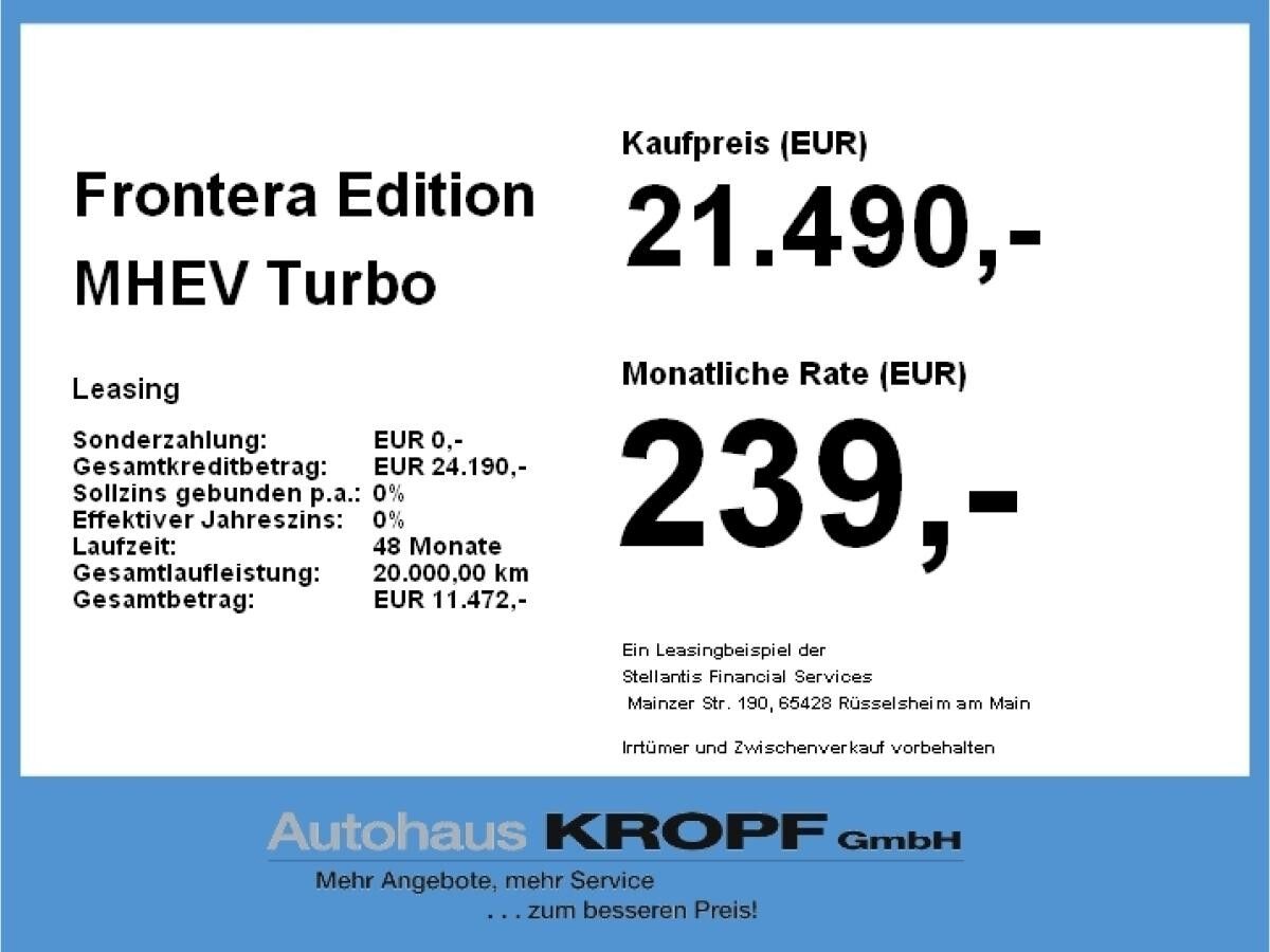 Opel Frontera Edition MHEV