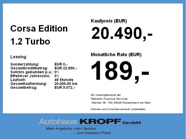 Opel Corsa Edition 1.2 Turbo