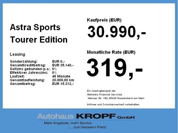 Opel Astra Sports Tourer Edition 1.5 Diesel