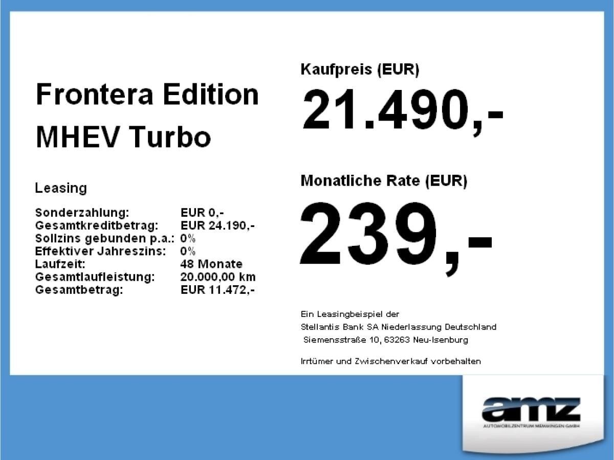 Opel Frontera Edition MHEV
