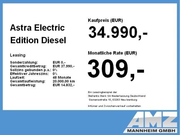Opel Astra Electric Edition