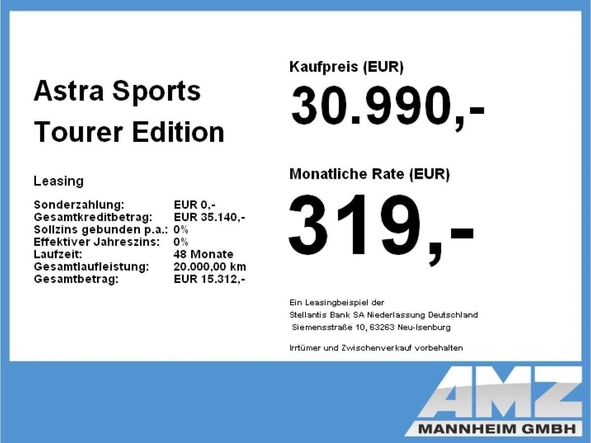 Opel Astra Sports Tourer Edition 1.5 Diesel