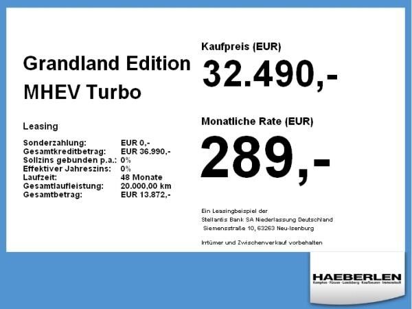 Opel Grandland Edition MHEV