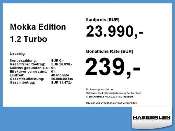 Opel Mokka Edition 1.2 Turbo