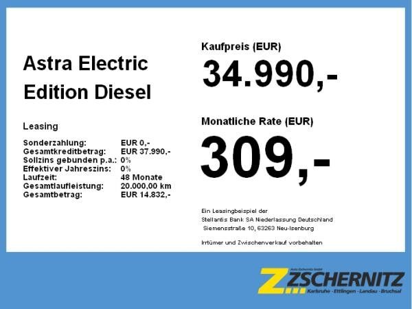Opel Astra Electric Edition