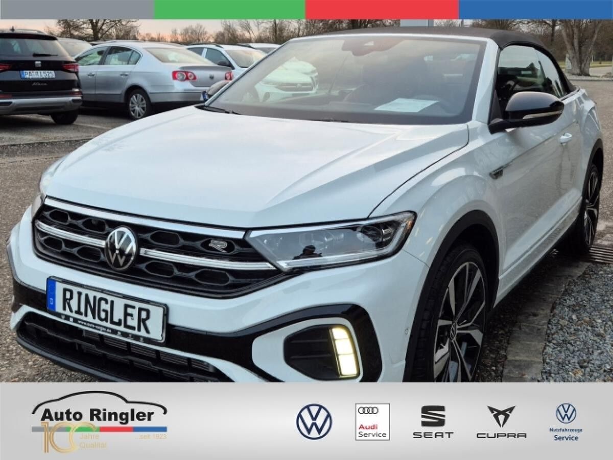 Volkswagen T-Roc Cabriolet R-Line DSG AHK Leder Klimaautom Keyless Verkehrszeichenerk. Alarm