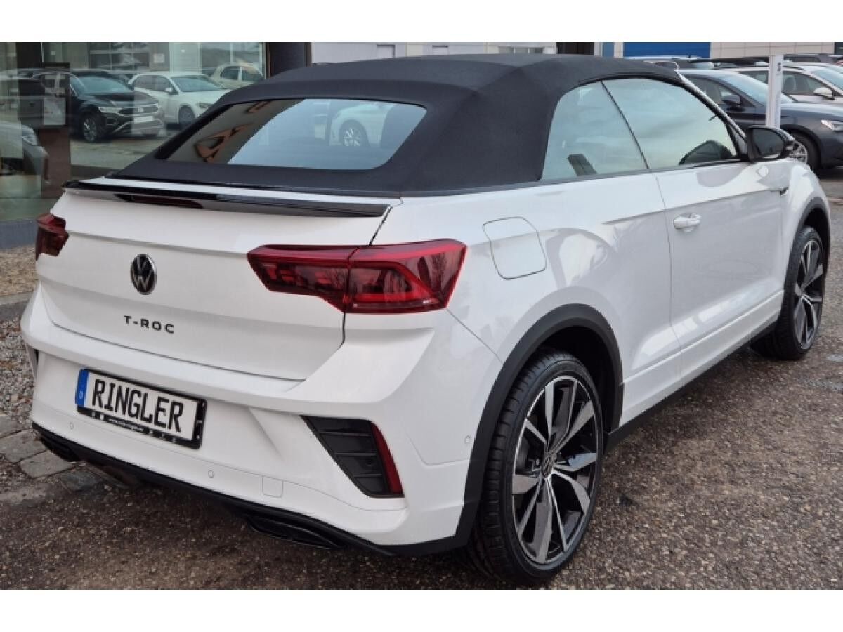 Volkswagen T-Roc Cabriolet R-Line DSG AHK Leder Klimaautom Keyless Verkehrszeichenerk. Alarm