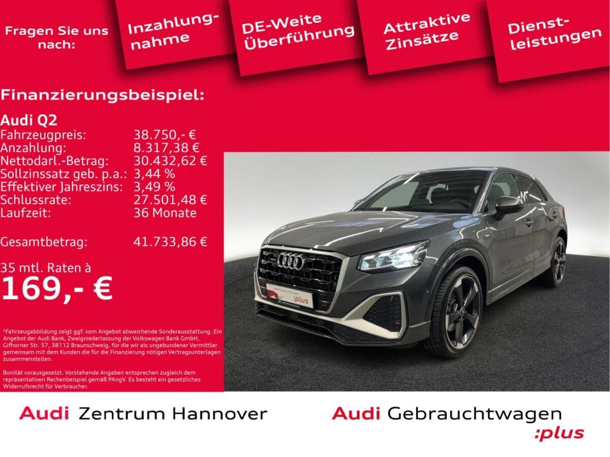 Audi Q2 S line 40 TFSI quattro Matrix Standh. Kamera AHK Navi