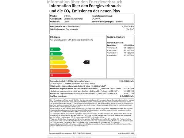 Skoda Octavia Combi Tour Navi ACC AHK eHeck SHZ