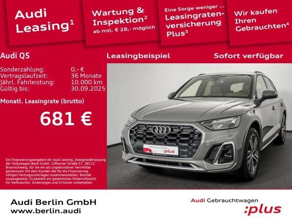 Audi Q5 S line 45 TFSI qu.S tr. AHK STDHZG 360°K HUD