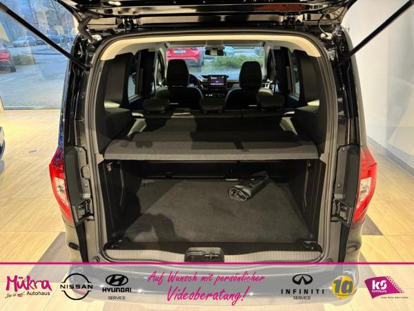 Nissan Townstar Kombi Tekna L1 DIG-T 6MT FA 16" Alu Dunkel get. Scheiben ab B-Säule FA