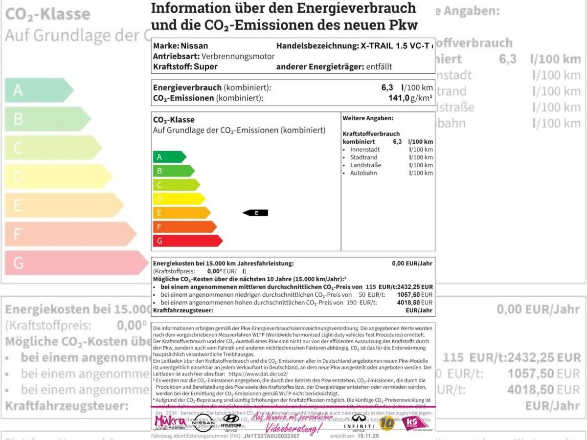 Nissan X-Trail X-TRAIL 1.5 VC-T e-POWER 204 P N-Connecta 1.5 VC-T e-POWER AT (B) (B)