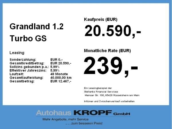 Opel Grandland 1.2 Turbo GS **Alu LED CarPlay SHZ**