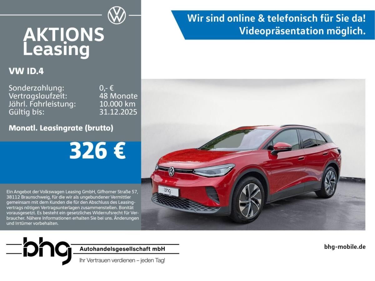 Volkswagen ID.4 Pure mit Infotainment-Paket, ❄️Allwetterreifen!❄️ Anschlussgarantie