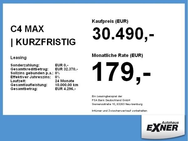 Citroën C4 MAX | KURZFRISTIG VERFÜGBAR | Privat