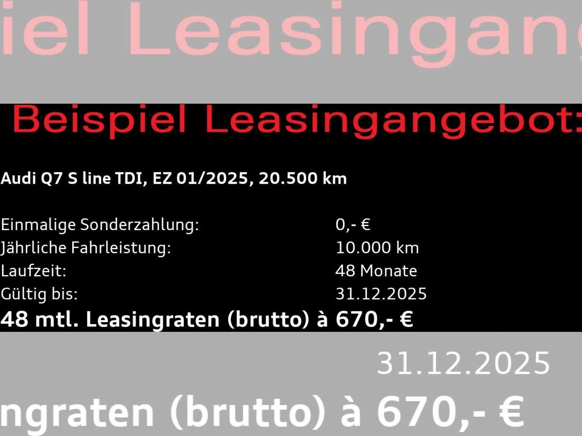 Audi Q7 S-Line 50TDI quattro / Pano, Air, Matrix, AHK