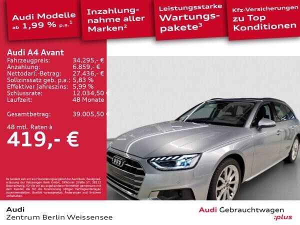 Audi A4 Avant 35 TFSI S-TRO*ADVANCED*LED*RFK*NAVI*SHZ