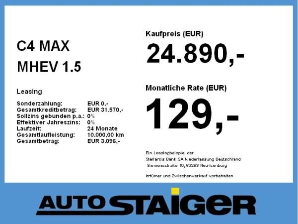 Citroën C4 MAX MHEV **GEWERBEHAMMER**