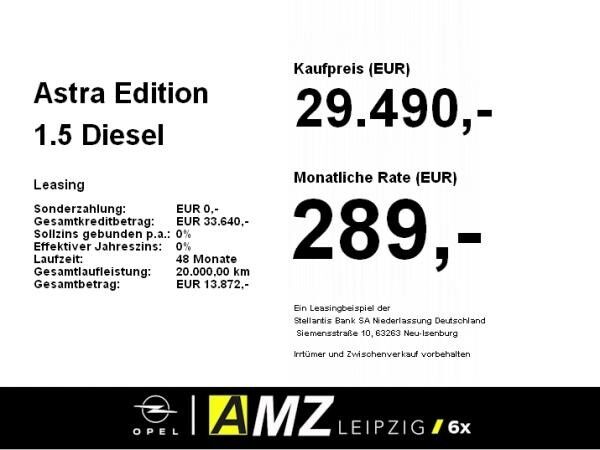 Opel Astra Edition 1.5 Diesel
