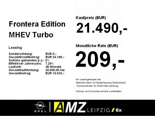 Opel Frontera Edition MHEV **Gewerbehammer**