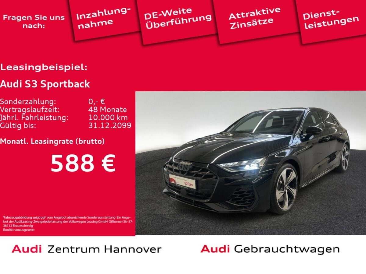 Audi S3 Sportback 2.0 TFSI Kamera ACC LED virtual Teilleder
