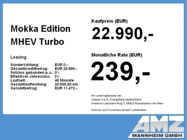 Opel Mokka Edition MHEV **Gewerbehammer**