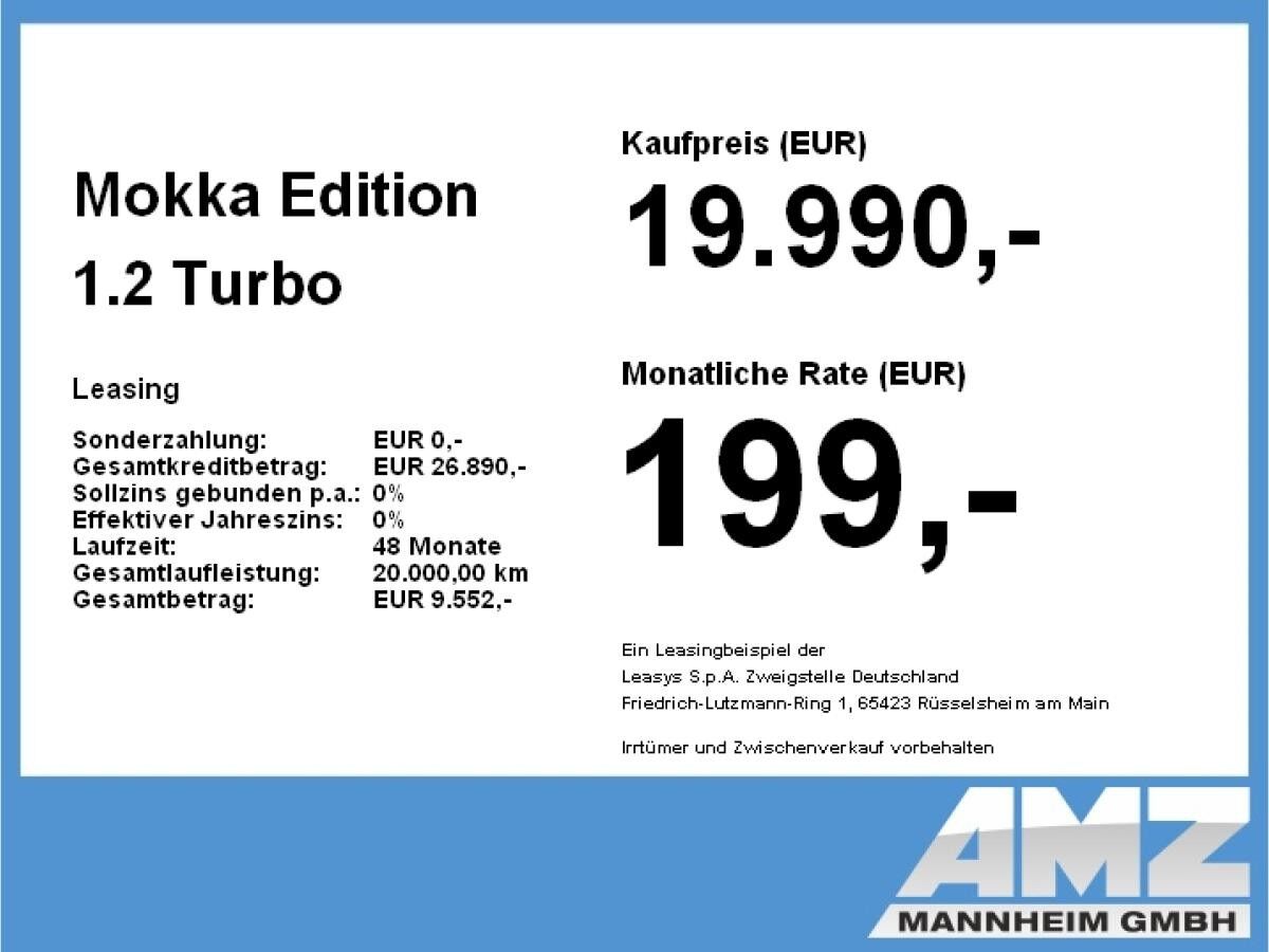 Opel Mokka Edition 1.2 Turbo **Gewerbehammer**