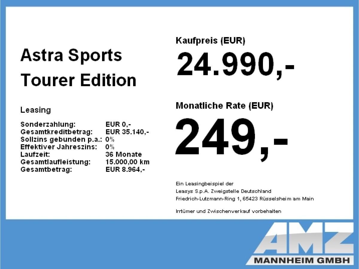 Opel Astra Sports Tourer Edition 1.5 Diesel **Gewerbehammer**