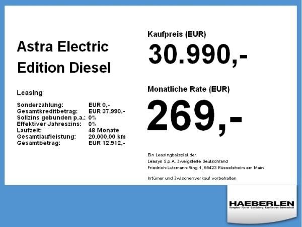 Opel Astra Electric Edition **Gewerbehammer**