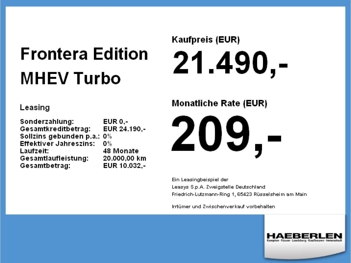 Opel Frontera Edition MHEV **Gewerbehammer**