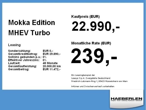 Opel Mokka Edition MHEV **Gewerbehammer**