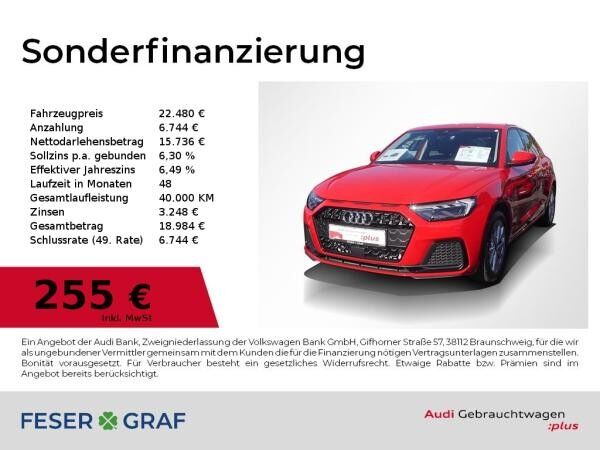 Audi A1 Sportback 25 TFSI Leder+Sportsitze/LED/16