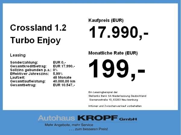 Opel Crossland 1.2 Turbo Enjoy LED+Facelift+SpurH
