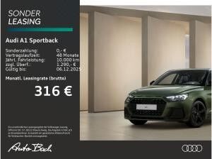 Audi A1 Sportback advanc. 25 TFSI 95PS S tronic Schwarz-plus-Paket EPHplus LEDplus