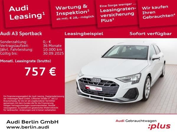 Audi A3 Sportback S line 45 TFSI e S tronic
