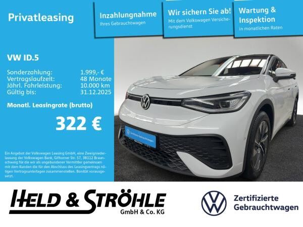 Volkswagen ID.5 Pro IQ-LED WÄPU PANO AHK KAM ACC DAB