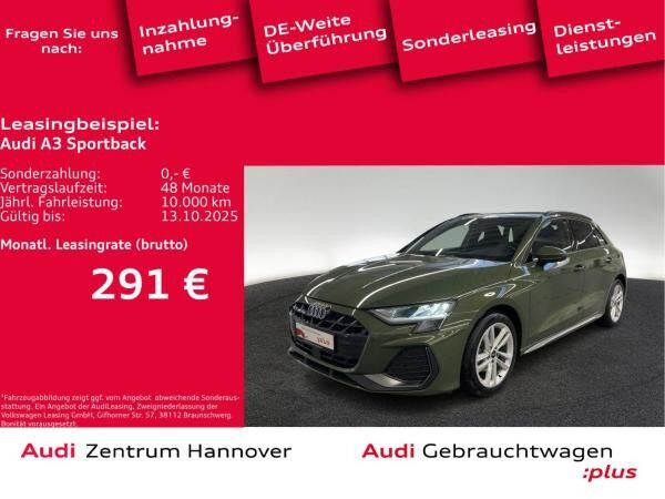 Audi A3 Sportback S line 30 TFSI Kamera virtual ACC Navi