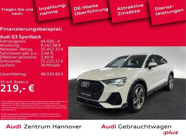 Audi Q3 Sportback S-line 35 TFSI AHK LED ACC Navi virtual