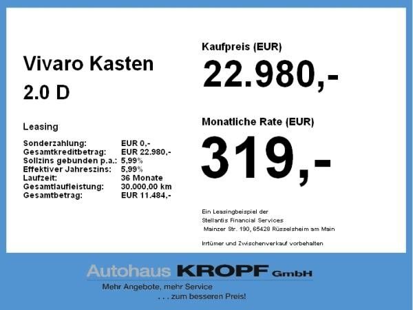 Opel Vivaro Kasten 2.0 D (L2) Basis M ACC+Kam.+PDC