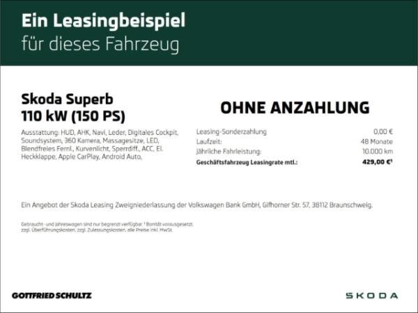Skoda Superb Combi Selection- 1.5 TSI iV- Verfügbar 10/25 (Düsseldorf)