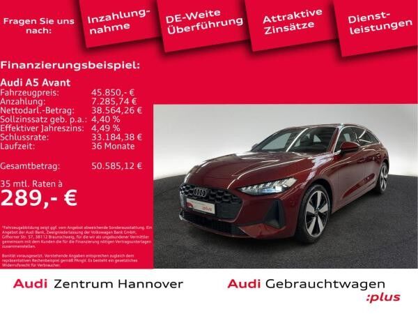 Audi A5 Avant 2.0 TFSI Kamera AHK LED ACC Teilleder