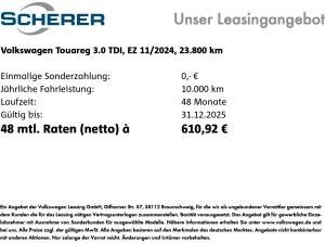 Volkswagen Touareg 3.0 TDI *Elegance* Allrad AHK Standh. Leder Navi ACC 19'Zoll