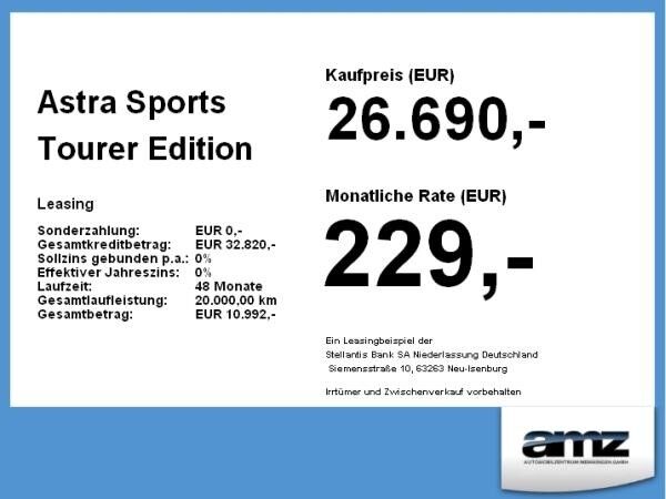 Opel Astra Sports Tourer Edition 1.2 Turbo **Gewerbehammer**