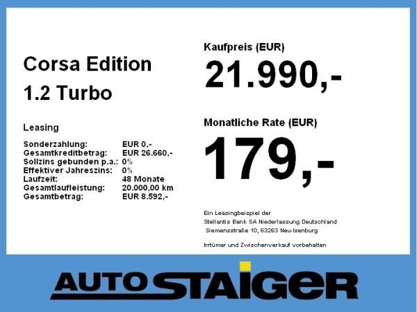 Opel Corsa Edition 1.2 Turbo **Gewerbehammer**