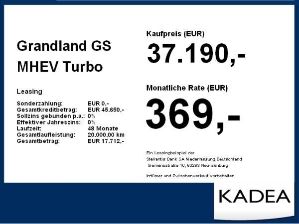Opel Grandland GS MHEV **Gewerbehammer**